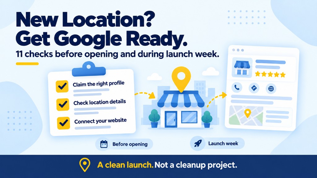 The New Location Launch Checklist: 11 Things to Get Right Before You Open Your Next Google Business Profile — GR Widget blog