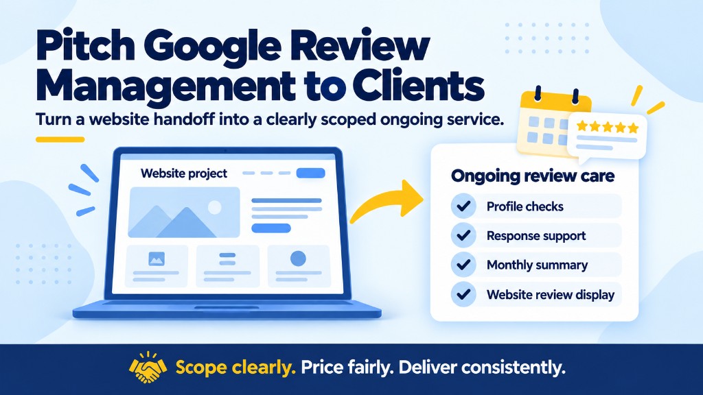 How to Pitch Google Review Management as an Add-On Service to Web Design Clients — GR Widget blog