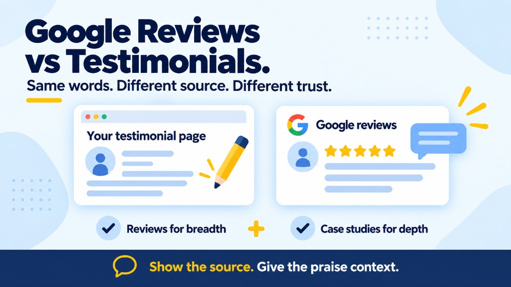 Why a Google Review Beats Your Own Testimonial Page (Even With the Same Words) — GR Widget blog