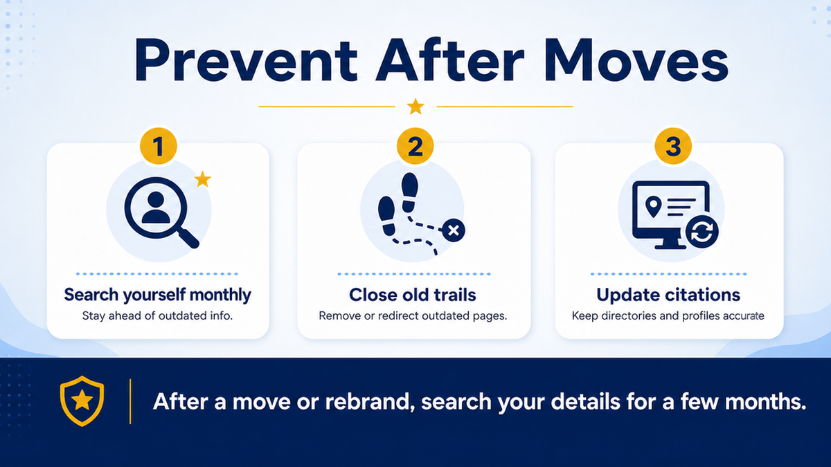 Prevention habits after a move or rebrand to catch listing mix-ups early